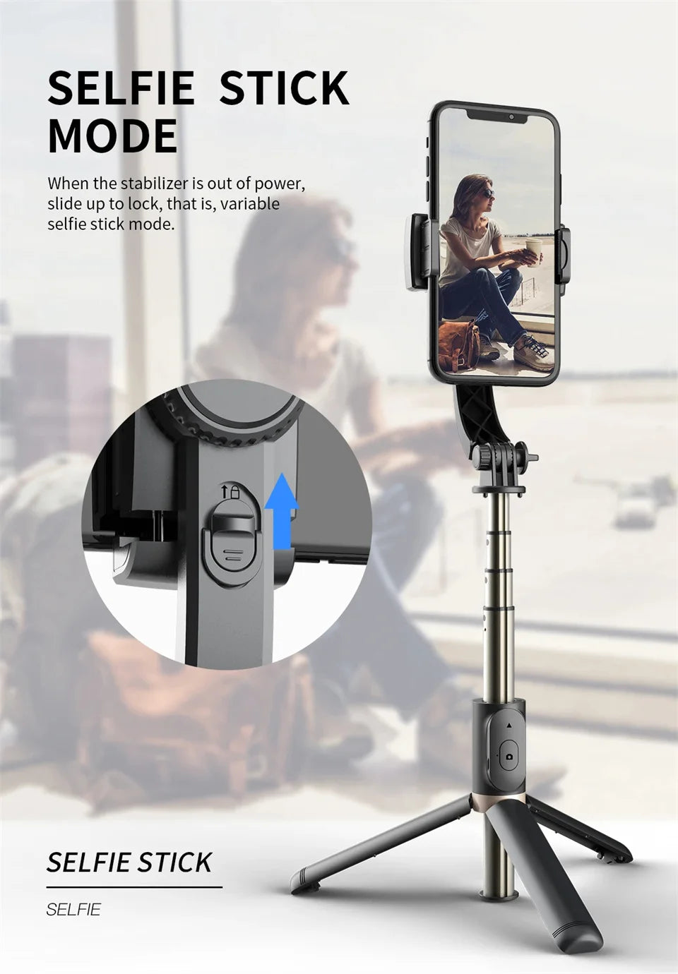 Handheld Gimbal Stabilisateur Estabilizador Selfie Stick Smartphone Action Kameralar Bluetooth Tripod For Live Broadcast