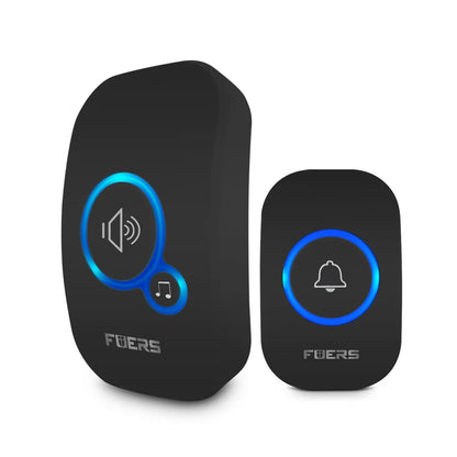 Fuers Wireless Doorbell Waterproof Welcome Chime Home Door Bell Intelligent 32 Songs Smart Alarm With Battery For Store Hotel