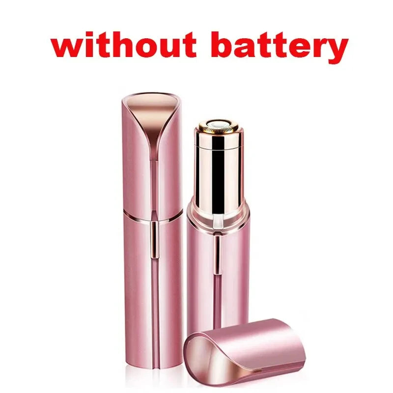 HOMEFISH Lipstick-Shaped Electric Hair Remover Eyebrow Shaper Women's Hair Removal Device Mini Facial Hair Removal Instrument