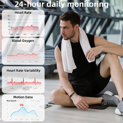 New Sport Fitness Tracker Smart Bracelet Heart Rate Blood Oxygen Monitor Pedometer Call Reminder Smartwatch Band for Men Women
