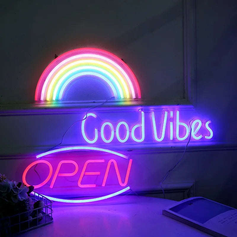 LED Neon Signs Acrylic Custom Neon Sign Kids Name Birthday Logo Personalized Family Home Wedding Wall Decor LED Lights Gifts