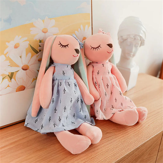 34/45/55cm Plush Rabbit Doll Cute Cartoon Plushies Throw Pillow Bunny Rabbit Stuffed Animal Toy for Baby