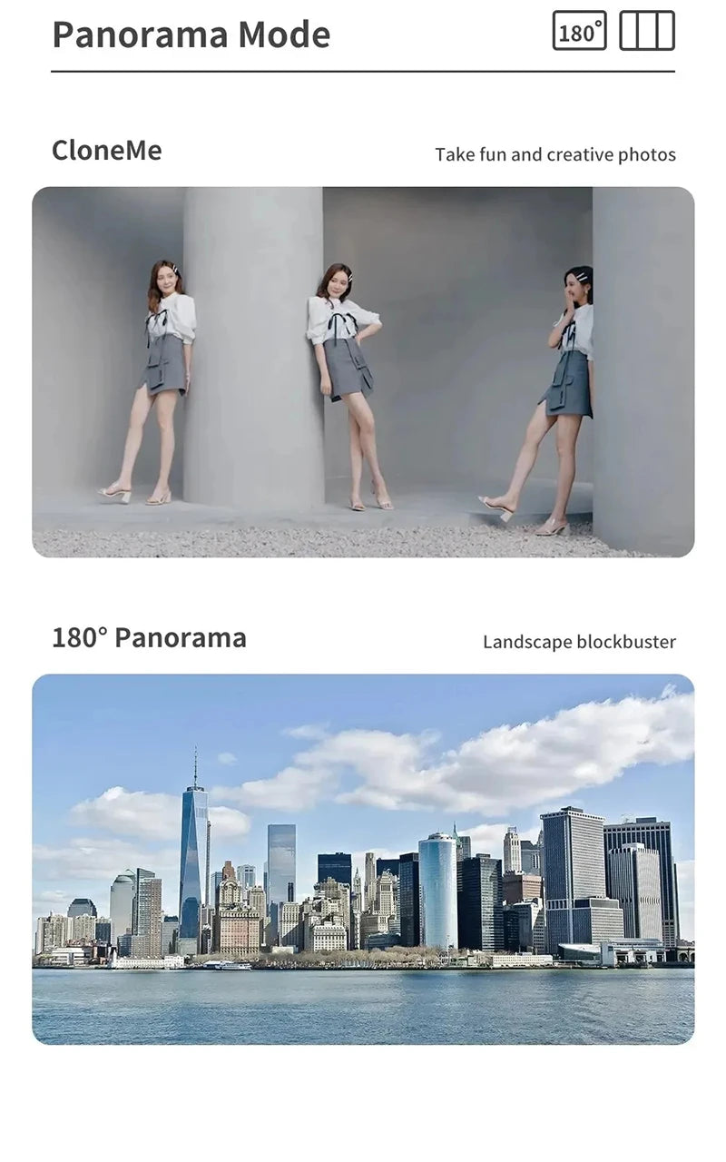 360 Rotation Following Shooting Mode Gimbal Stabilizer Selfie Stick Tripod Gimbal Phone Smartphone Live Photography