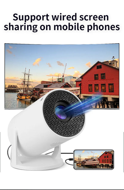 Mini WiFi Projector HY300mini HD Portable Projection Device for Home Theater