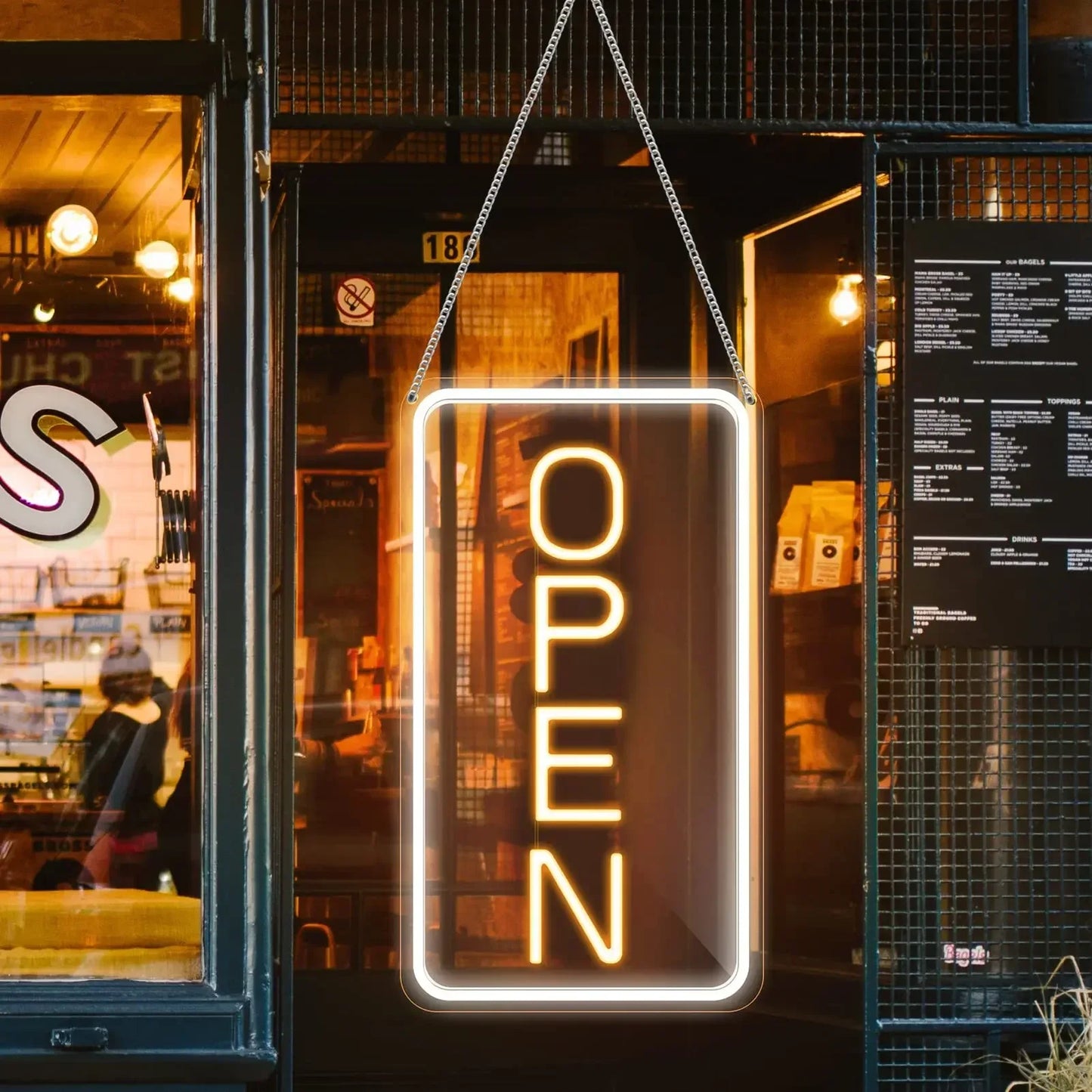Open LED Neon Sign For Business Neon Lights Open Sign Led Wall Decor Neon Led Signs Adjustable Brightness Bar Salon Stores Hotel