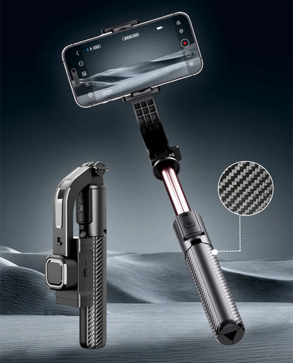 Cellphone Gimbal Stabilizer for Smartphone Mobile 1-Axis Anti Shake Selfie Stick Handheld Video Tripod Phone Holder for iPhone
