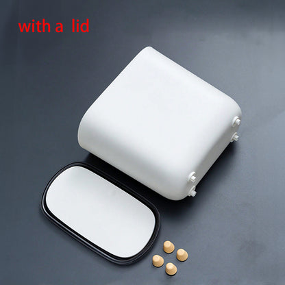 Narrow Shape Press Ring Trash Can with Lid for Bathroom Gap, Highlighting the Features of Garbage Classification