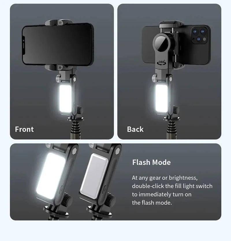 360 Rotation Following Shooting Mode Gimbal Stabilizer Selfie Stick Tripod Gimbal Phone Smartphone Live Photography