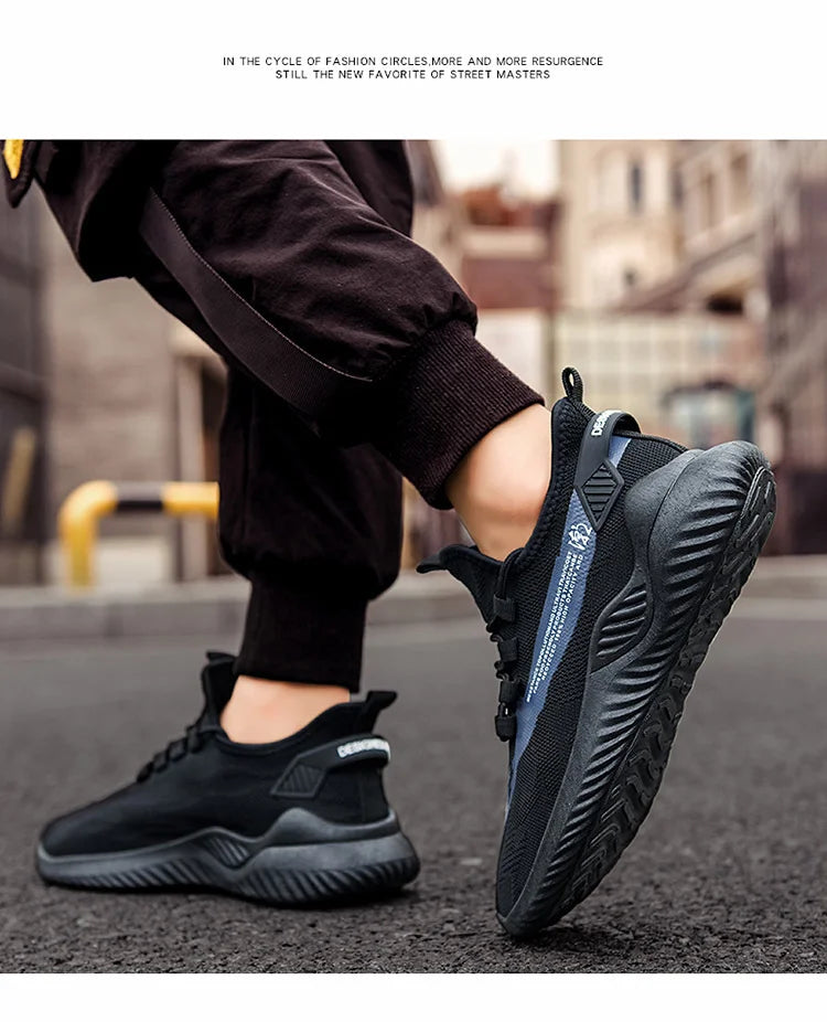 Men Sneakers 2026 Men Tennis Shoes New Fashion Spring and Summer Leisure Walking and Running Breathable Flat Bottom Gym Sports