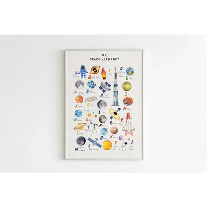 Canvas Painting Wall Art Educational Illustration Prints Poster Animals Plants Insect Fruits Chart Nursery Kids Room Home Decor