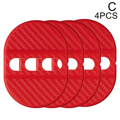 Universal Car Door Lock Protective Cover 4PCS Self-adhesive Car Decorative Accessories Car Door Lock Anti Rust Sleeve