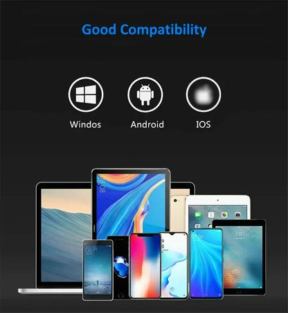 Foldable Bluetooth Keyboard USB Type C for Windows Android IOS for iPad Computer Tablet PC Phones Mice Key Board 3-Device Sync