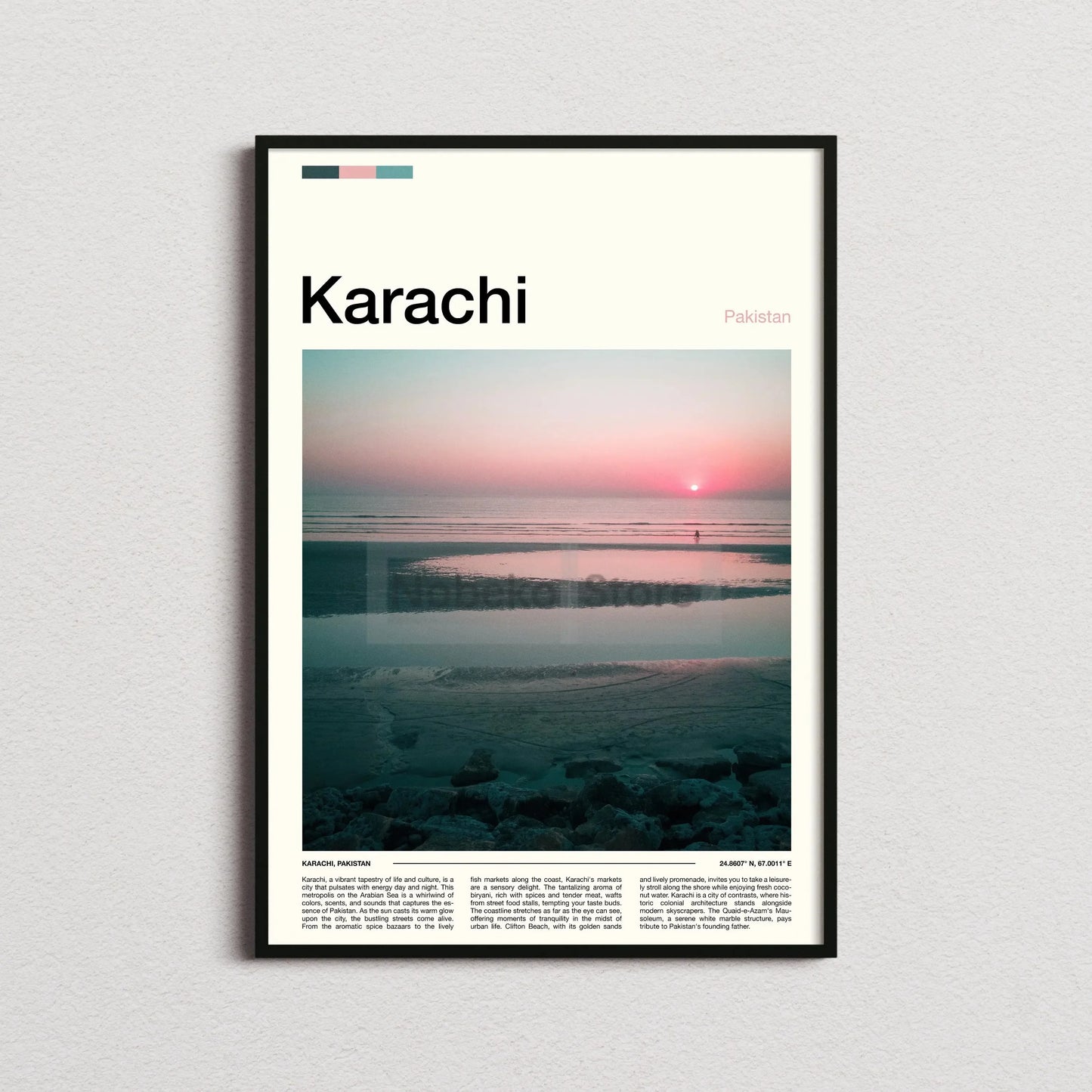 Canvas Painting Wall Art Pictures Asia Pakistan Travel Posters Lahore Karachi City Landscape Prints Home Room Modern Decor Gift
