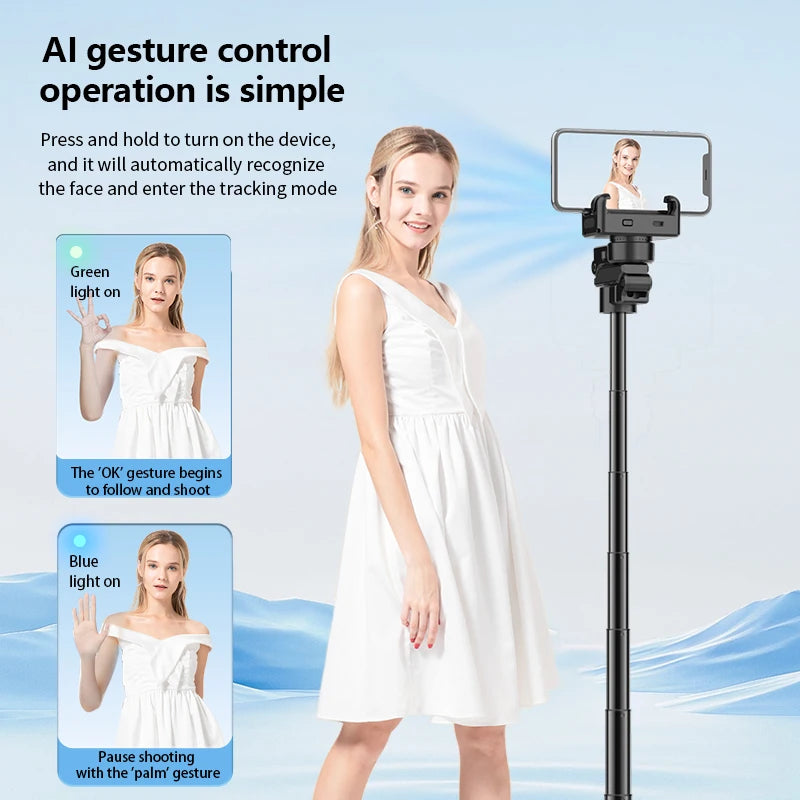 FANGTUOSI 2026 NEW Foldable Smartphone Handheld Gimbal Cellphone Video Record Vlog Stabilizer for iPhone 14 Xiaomi Huawei