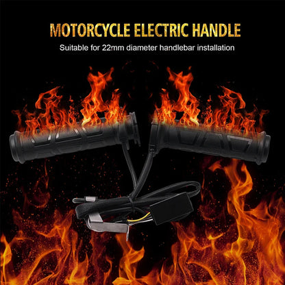 Motorcycle Hand Heated Grips Electric Molded Grips Scooter Moped Bar Hand Warmer 22mm motocross vespa Adjustable Hot Grip Handle