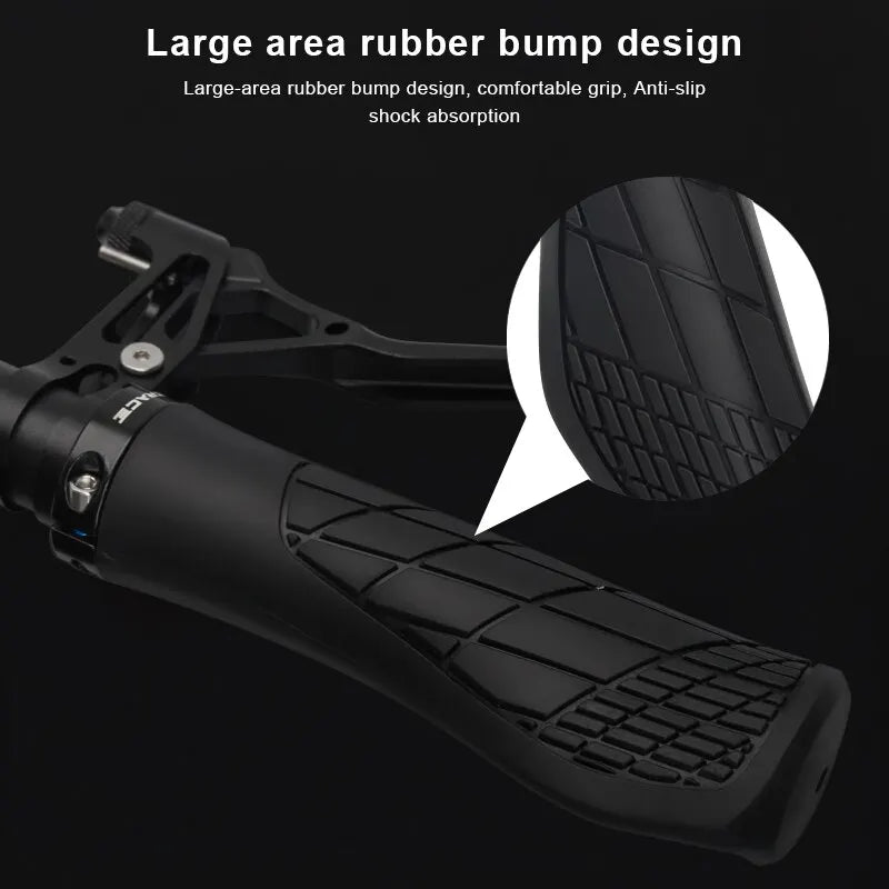 Bicycle Grips Soft Rubber For MTB Mountain Bike Shockproof Anti-Slip Handlebar Cover Lock On Ergonomic Cycling Handle Bar Parts