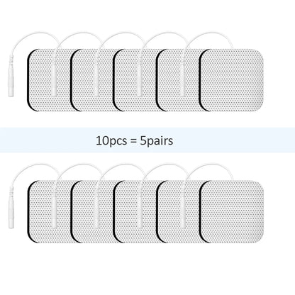 Physiotherapy Tens Electrode Pads Conductive Gel Therapeutic Pulse Pressure Electrical Compex Muscle Stimulator Massage Patches