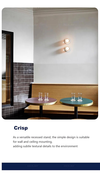 Nordic LED Wall Lamp Designer Small Wall Sconces Bedside Room Decor Light Living Room Hotel Aisle Smoke Grey Lighting Fixture