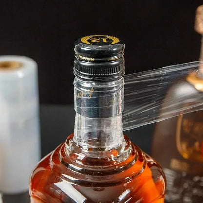 1pc 3cmx1500/6500cm  Leak-Proof Stretchable Wine/Liquor Bottle Seal - Anti-Evaporation, Anti-Aging White Film for Secure Storage