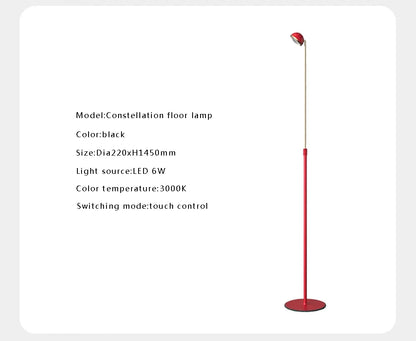 Sun Set Floor Lamp Minimalist Living Room Corner Lamp Bedroom Bedside Cafe Hotel Indoor Decor LED Atmosphere Tall Standing Lamp