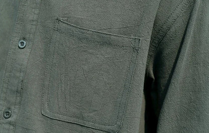 Man Shirt Linen and Cotton Oversize Shirts for Men Plain Half Sleeve Fashion 2025 Cheap Things with Comfortable Casual Tops I
