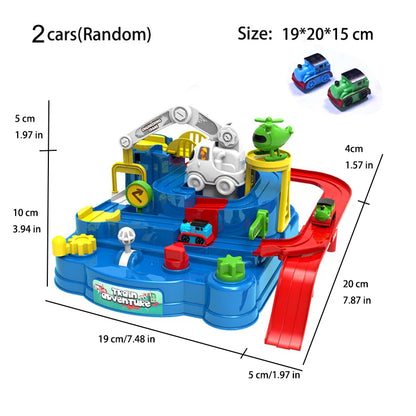 Racing Rail Car Model Space Aerospace Animals Educational Toys Children Train Track Adventure Brain Mechanical Interactive Game