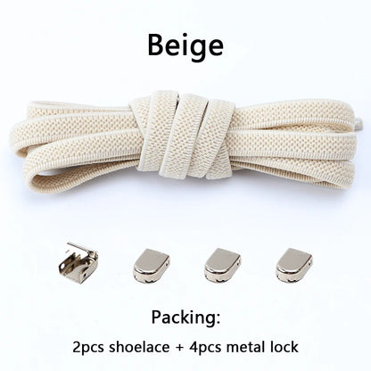 No Tie Elastic Shoe Laces One Size Fits All Adult and Kids Shoes Shoelaces for Sneakers Shoelace Tieless Flat Expand Shoestrings