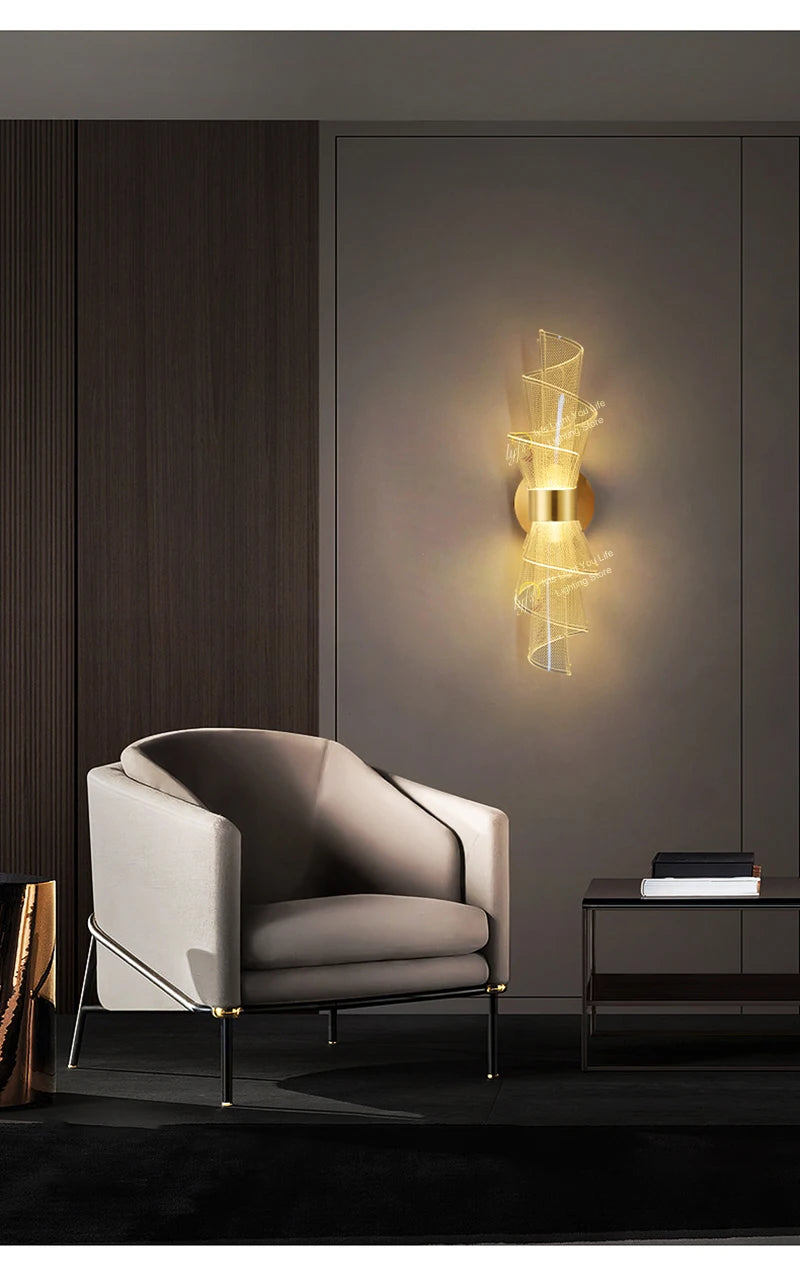 Nordic LED Wall Light Sconce Interior Lighting Lamps For Home Living Room Bedroom Study Corridor Decoration Bedside Wall Lamp