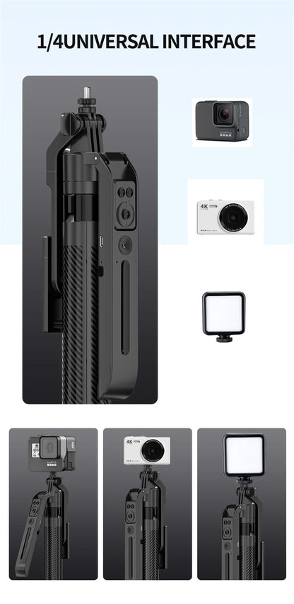 MEUYAG Selfie Stick Gimbal Stabilizer For Smartphone With Bluetooth Remote Intelligent Follow-Up Anti Shake Pan Tilt Tripod