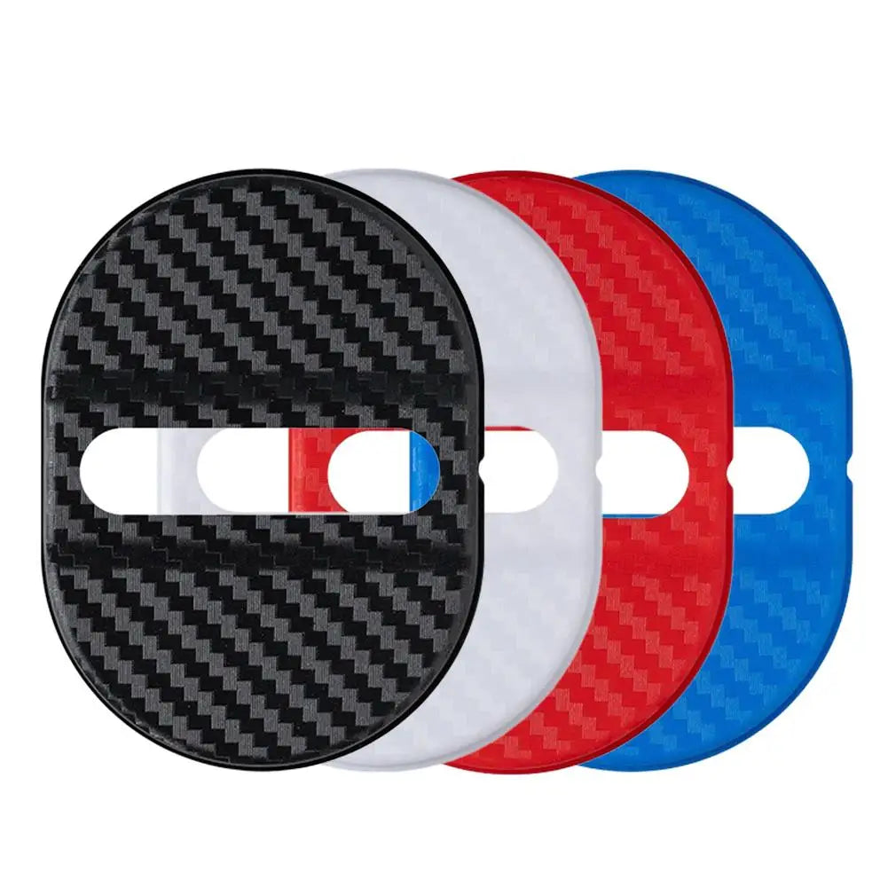 Universal Car Door Lock Protective Cover 4PCS Self-adhesive Car Decorative Accessories Car Door Lock Anti Rust Sleeve