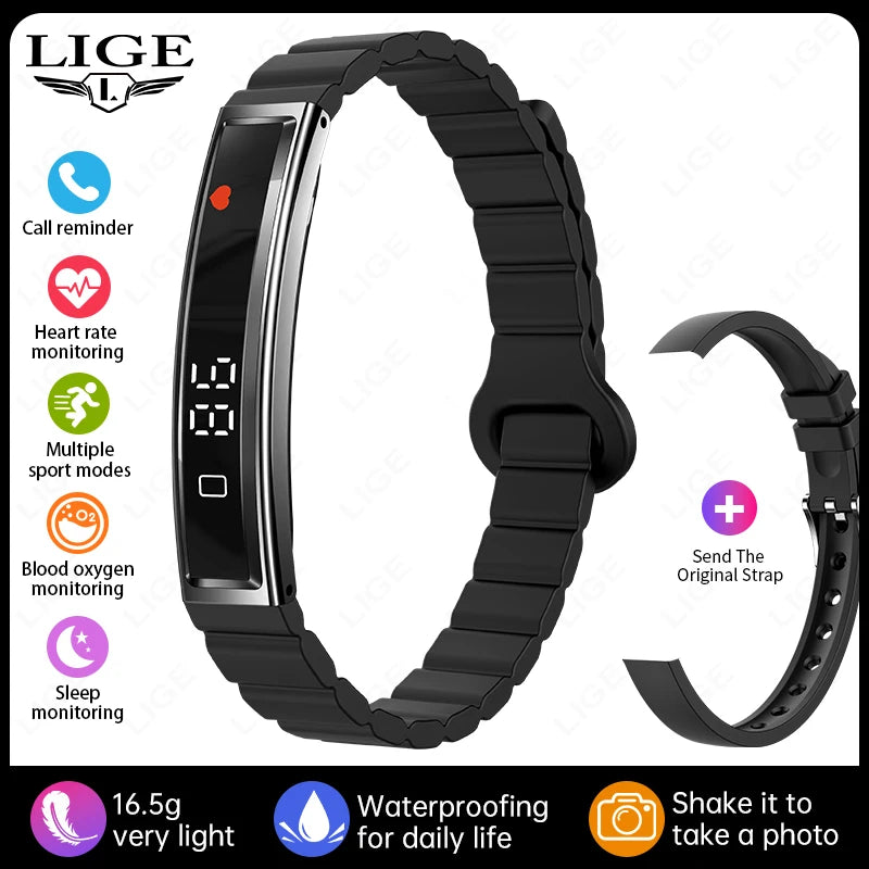 New Sport Fitness Tracker Smart Bracelet Heart Rate Blood Oxygen Monitor Pedometer Call Reminder Smartwatch Band for Men Women
