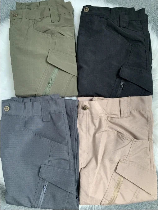 Mens Cargo Pants Multi Pocket Casual Training Pants Waterproof Wear Resistant City Work Trousers Outdoor Overalls Bottoms