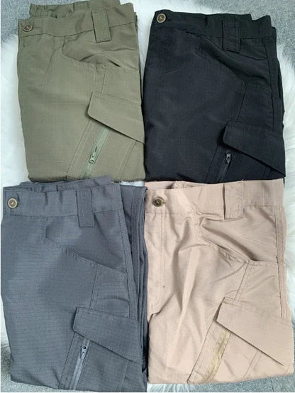 Mens Cargo Pants Multi Pocket Casual Training Pants Waterproof Wear Resistant City Work Trousers Outdoor Overalls Bottoms