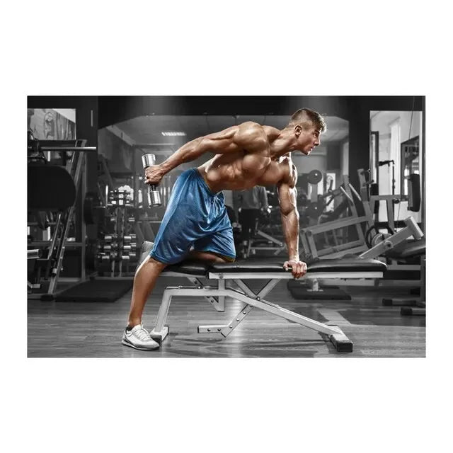 Fitness Motivation Canvas Art  Sexy Bodybuilding Girl Poster Gym Weightlifting Wall Decor for Living Room Bedroom Home Gym Fitne