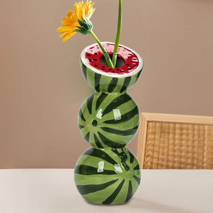 Ceramic Fruit Vase Decorative Ceramic Vase For Flowers Floral Container Party Kitchen Decorations For Table Centerpieces Offices
