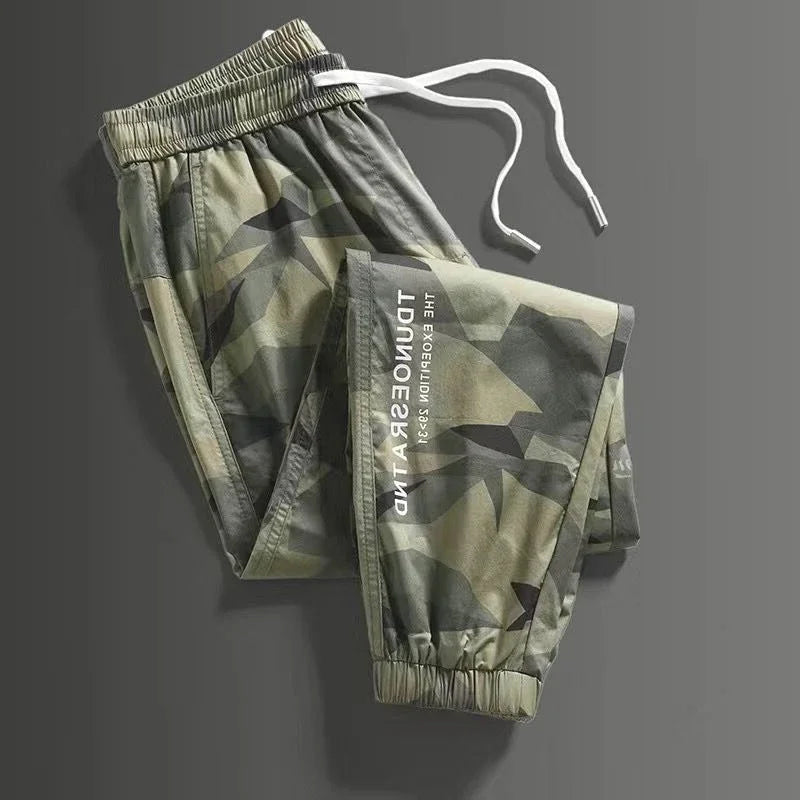 Men's Cargo Pants Work Wear Camo Camouflage Male Trousers Grey Black Baggy Designer Long Slacks Street Oversize Aesthetic New In
