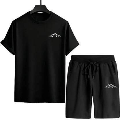 Mens Tracksuit Print Casual Training Clothing Outdoor Fitness Sports Jogging Streetwear 2026 Single Piece T-shirt Shorts Summer