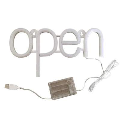 Business Sign Open Neon Sign LED Night Light Hanging Window Shop Cafe Bar Restaurant Decoration Personalized Custom Neon Lamp