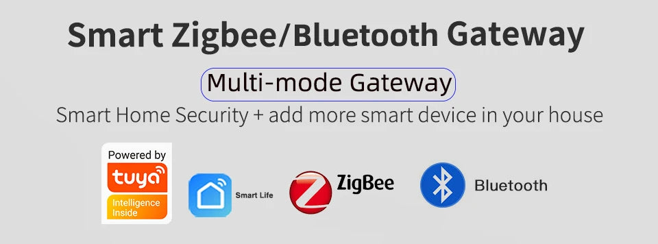 Wireless  Multi-mode Smart Gateway ZigBee Bluetooth Mesh Hub Work with Tuya Smart life App Voice Control via Alexa Google Home