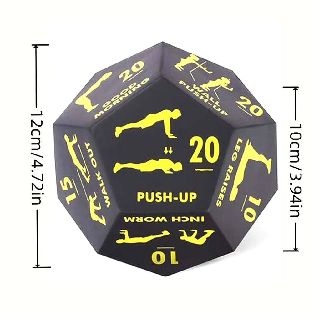 Fitness Game Dice PU Foam 12 Sides Rounded Numbers DiceEnjoy New Exercise Methods Anywhere Add Surprise Fun To Fitness Routine