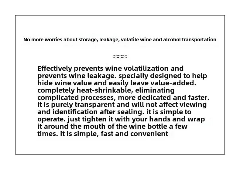 1pc 3cmx1500/6500cm  Leak-Proof Stretchable Wine/Liquor Bottle Seal - Anti-Evaporation, Anti-Aging White Film for Secure Storage