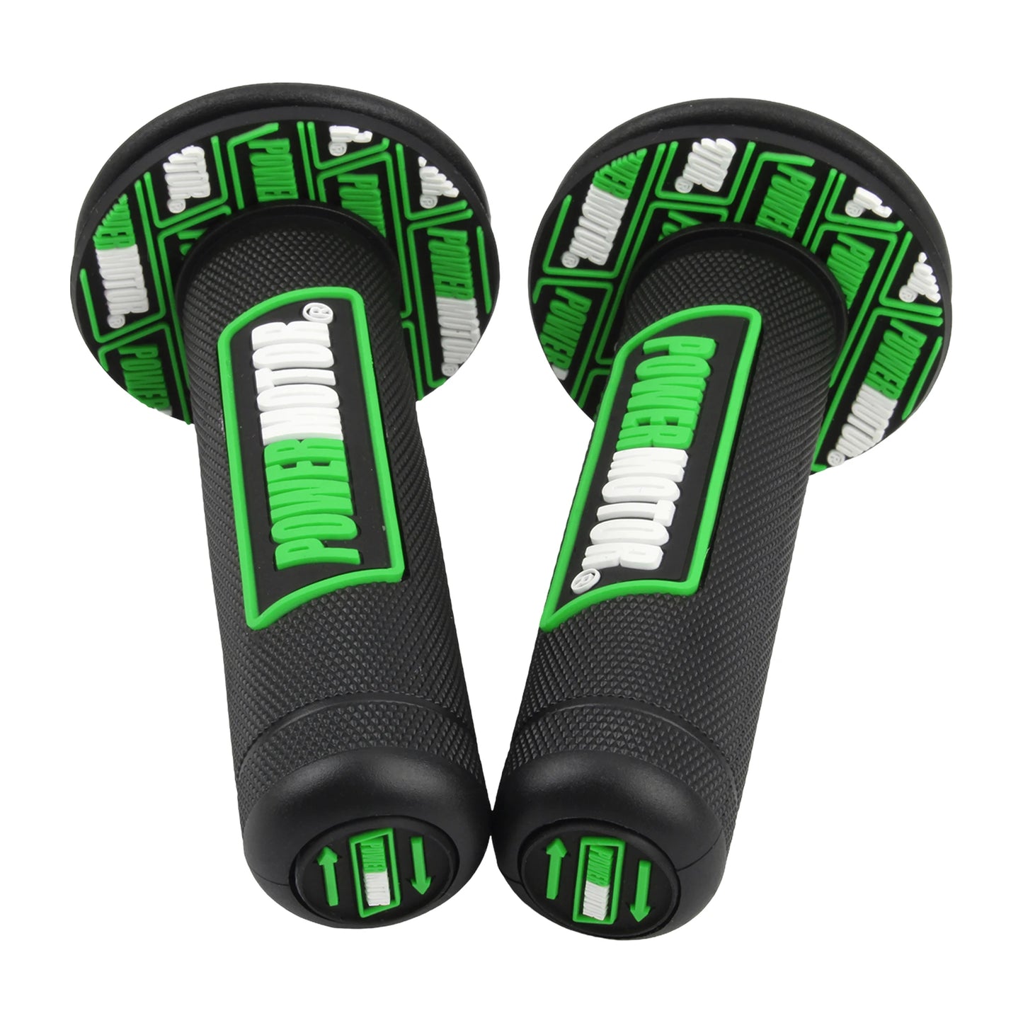 Motorcycle Rubber Grips Powermotor 7/8" 22mm 24mm Handlebar Protection Motocross Dirt Bike Gel Hand Grip Universal Accessories
