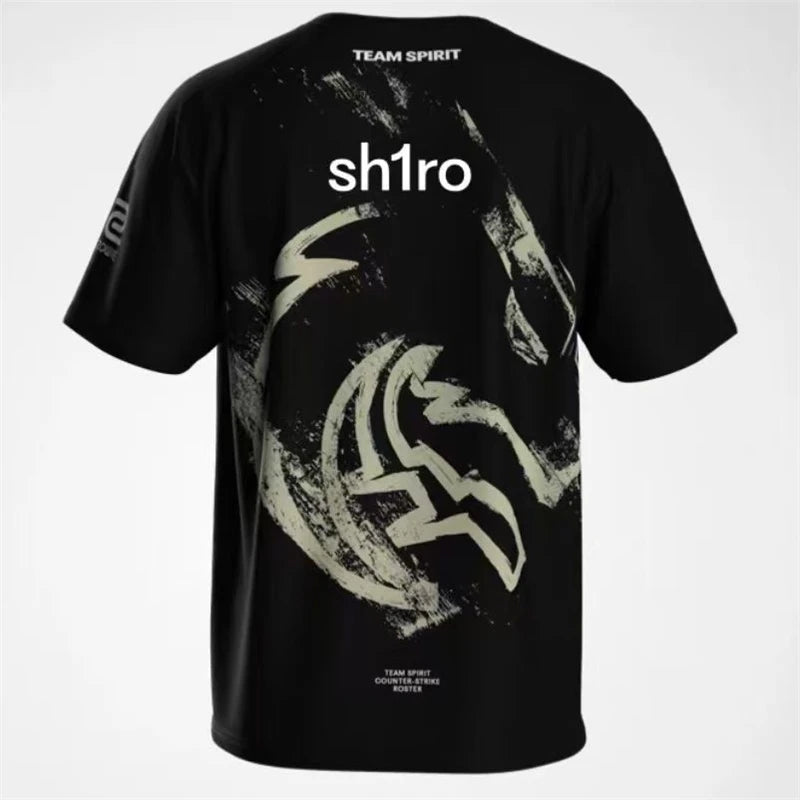 2025 CS2 Shanghai Major Team Spirit T Shirt For Men Clothes Top One Player Donk Tee Uniform ESports Contest Jersey Fans T-Shirt