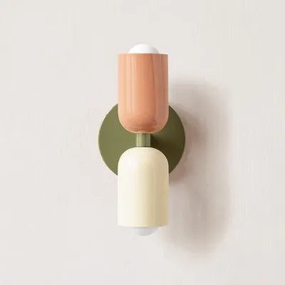 Nordic Wall Lamp LED Simple Macaron wall light Home Indoor Lights Bedroom Bedside Study Living Room Decoration Lighting Fixtures