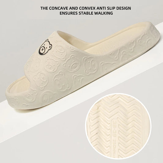 Summer Home Use EVA Slippers for Women Cute Cartoon Design Indoor Comfortable Slip-On Shoes