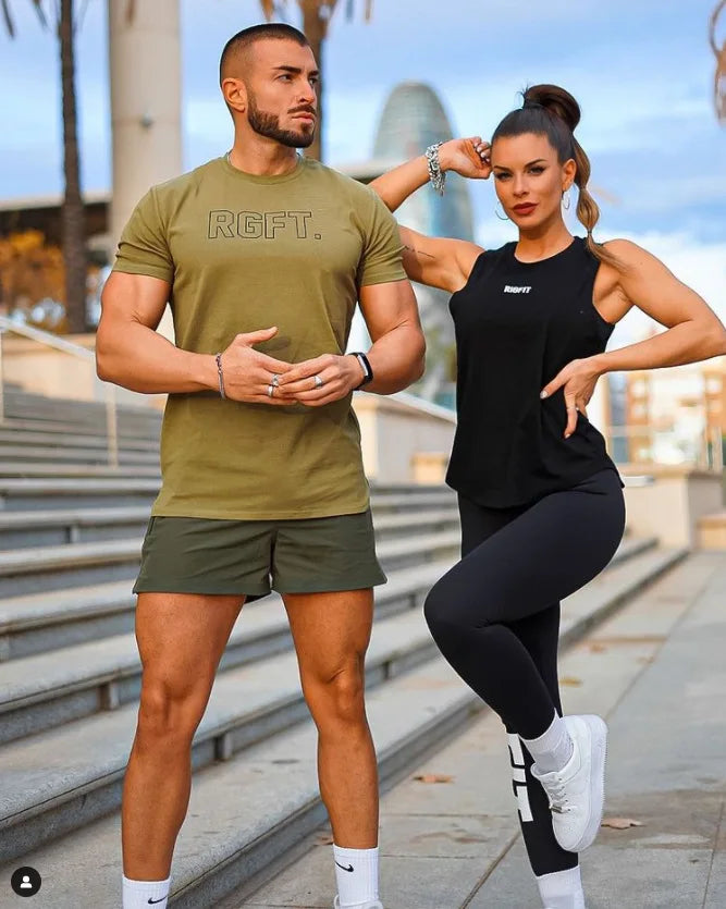 Men Muscle Shirts Slim Fit Cotton Tshirt for Men Workout Fitness Sports Top Tees Casual T Shirt