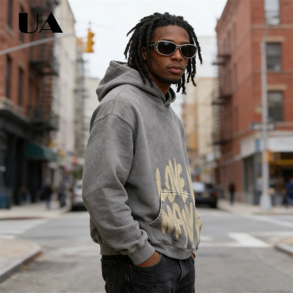 UA All We Need is Love New Hoodies for Men S-4XL Casual Street Wear Spring Autumn New Chic Outfit Hoodies Pullover