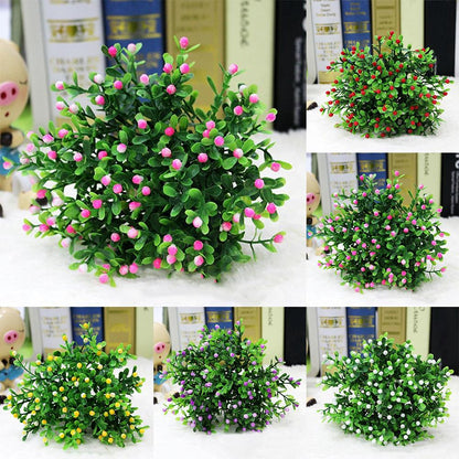 Artificial Plant Vivid Realistic Appearance Photo Props Home Decoration Fake Greenery Grass Ivy Leaf Wreath Silk For Living Room