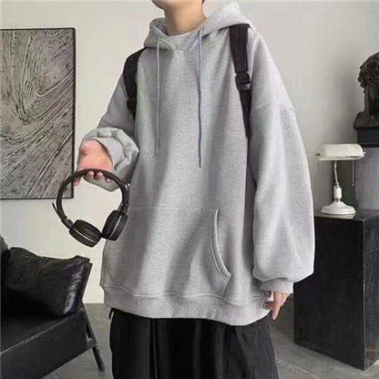 2025  Men And Women's Oversized Sweatshirts Casual Men Autumn Winter Hoodie Hooded Long Sleeves Loose Pocket Warm Thick Hoodies