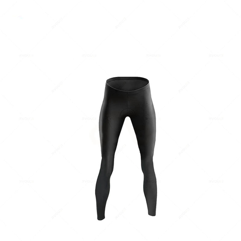 Rvouei Breathable Long Sleeve Cycling Jersey Set Bib Pants Ropa Maillot Ciclismo Bicycle Clothing MTB Bike Uniform Men Clothes